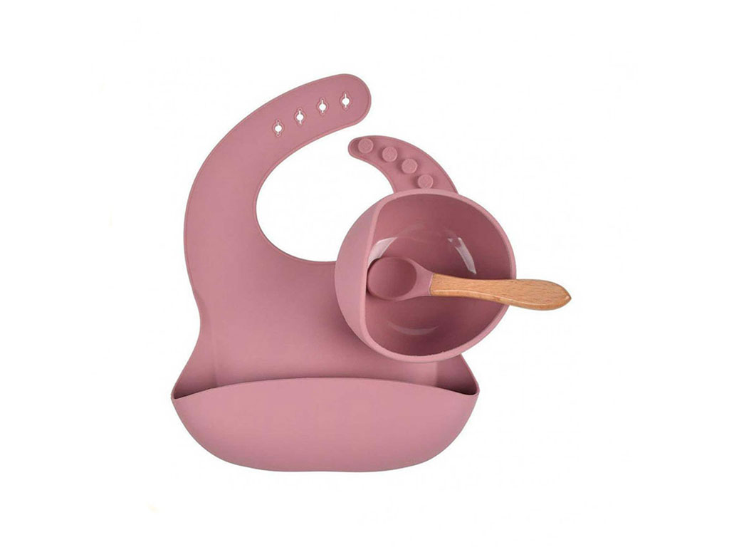 ست ظرف غذا چسبان سیلیکونی نوزاد و کودک والابی لیتل Wallaby Little (3 تکه)