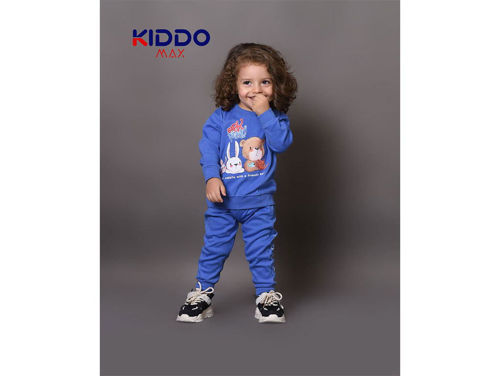 بلوز و شلوار راحتی 2 سال پسرانه دورس طرح حیوانات جنگل کیدومکس kidomax