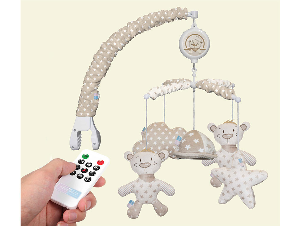 آویز موزیکال teddy bear رز برن roseborn