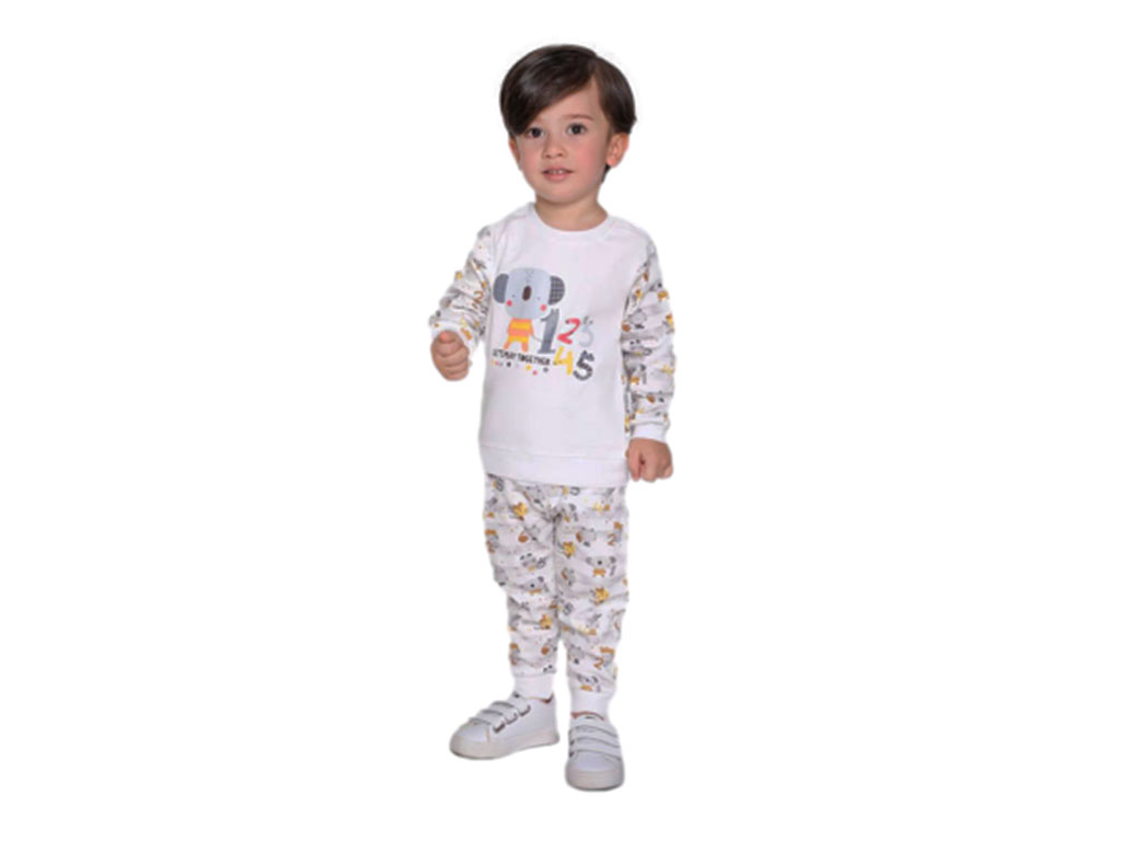 بلوز و شلوار نوزادی پسرانه طرح کوآلا mahta baby