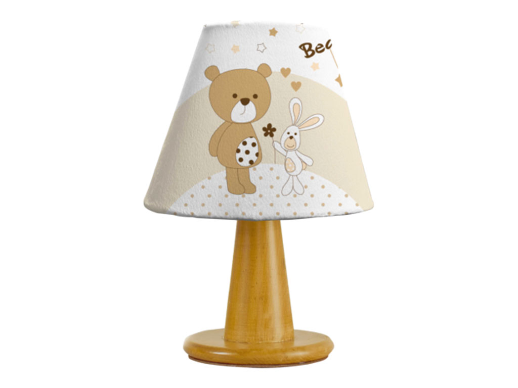 آباژور مخروطی طرح BEAR & KITE رزبرن roseborn