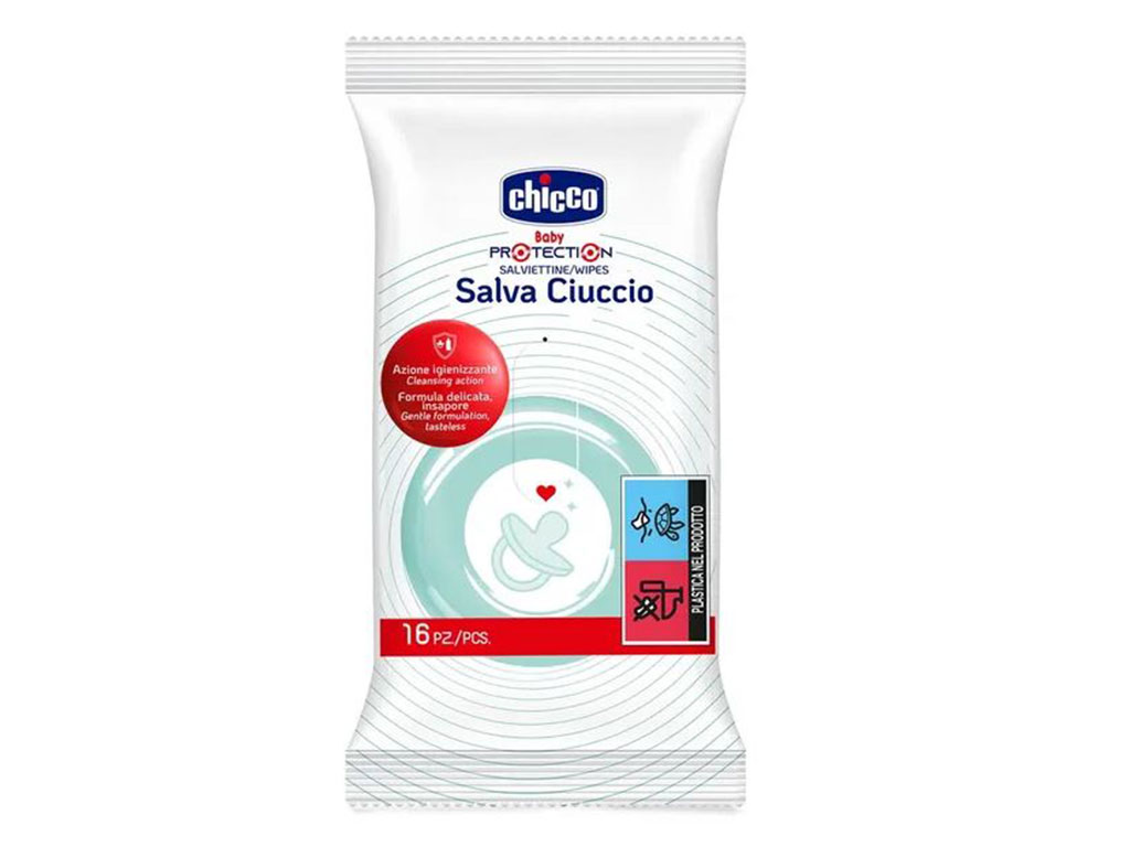 دستمال استریل پستانک 16 عددی چیکو chicco