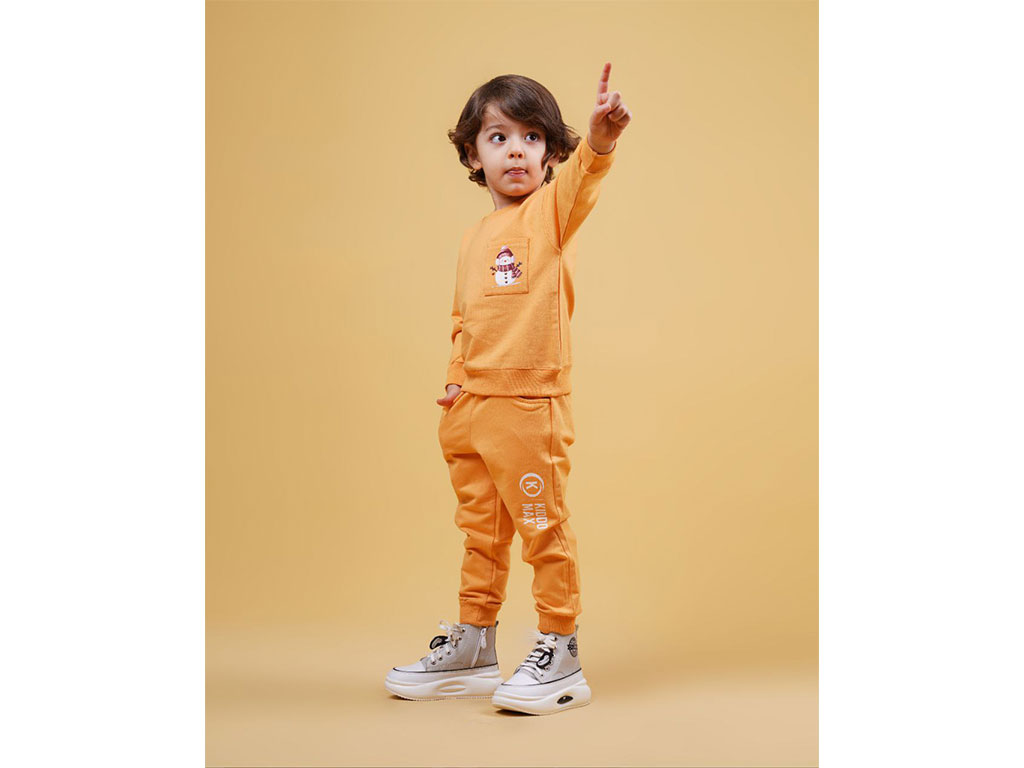 بلوز و شلوار راحتی 3 سال دورس طرح آدم برفی کیدو مکس kido max