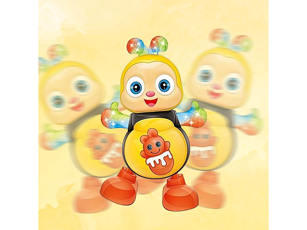 زنبور عسل چراغدار و موزیکال رقاص اسباب بازی وای جی تویز yj toys