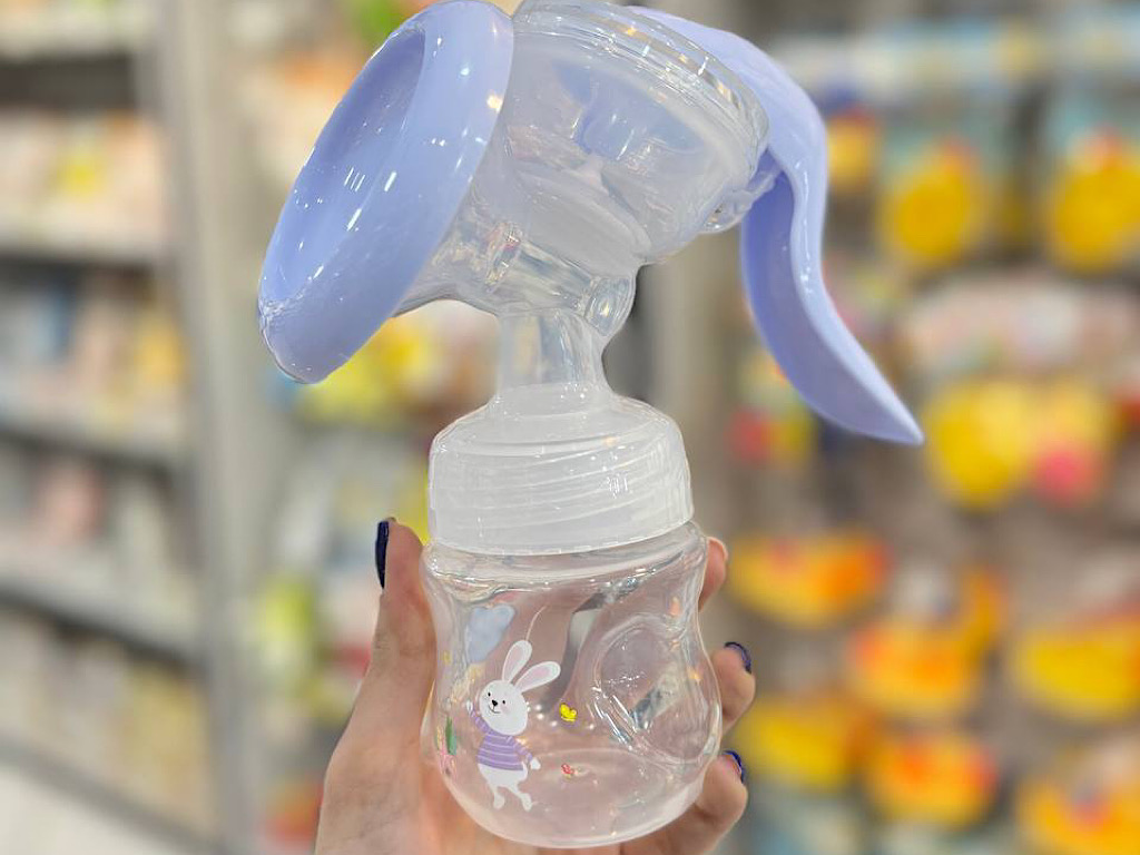 شیردوش دستی به همراه شیشه شیر حجم 125 mil انلی بیبی only baby