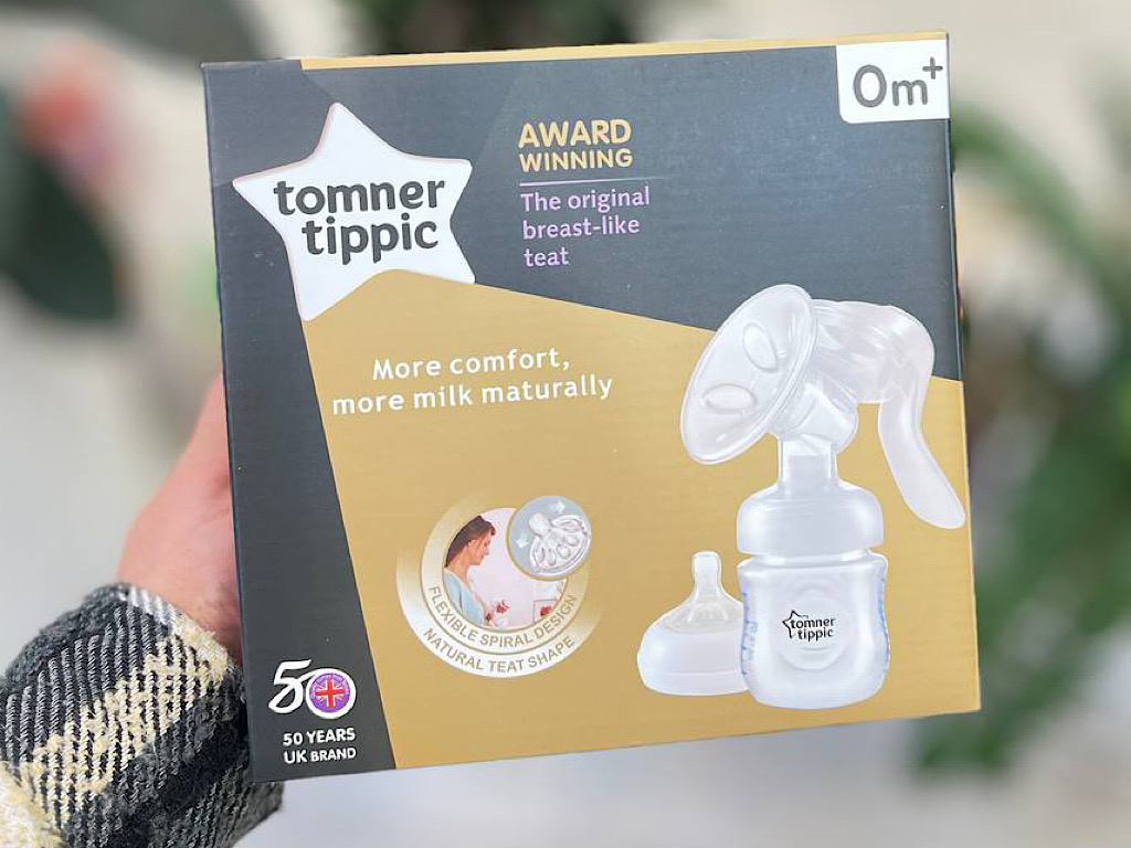 شیردوش دستی به همراه شیشه شیر حجم 125 میل tomner tippic