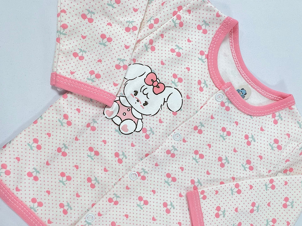 بلوز مانتویی نوزادی طرح  گیلاس بی بی سان baby sun