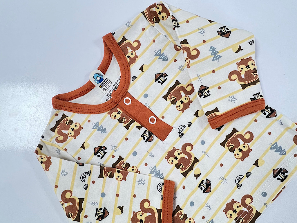 بلوز نوزادی طرح سنجاب بی بی سان baby sun