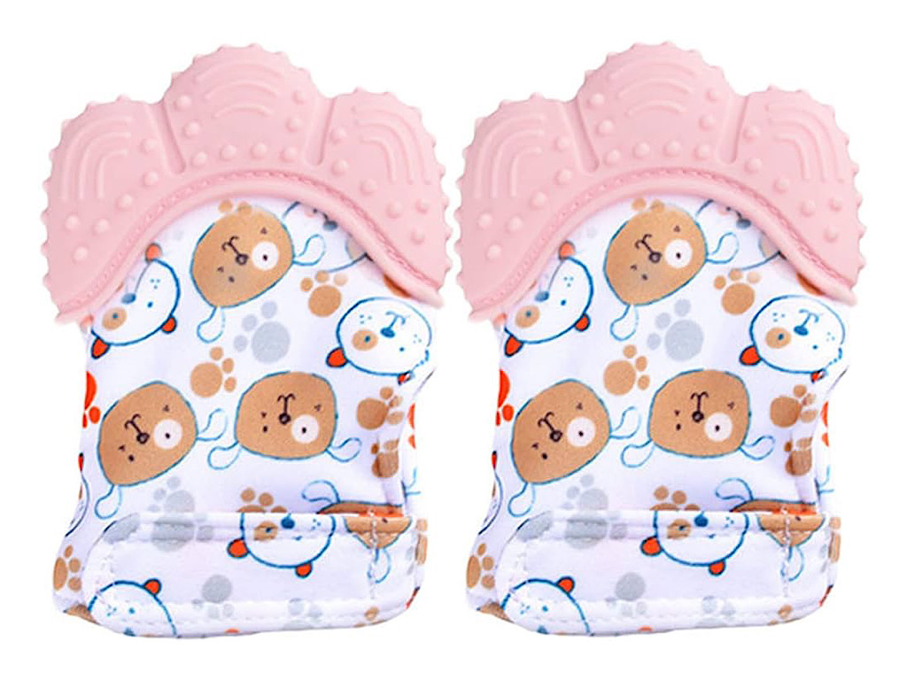 دستکش دندانگیردار نوزادی طرح حیوانات only baby