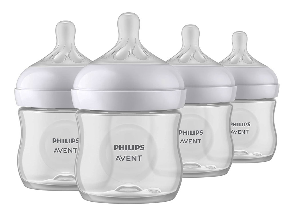 شیشه شیر بدون جعبه  نوزادی بدو تولد به بالا 2 قطره مدل نچرال Natural ظرفیت 125میلی لیتر philips avent فیلیپس اونت-بدون جعبه