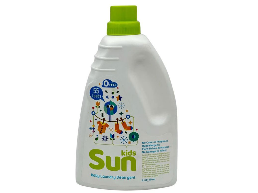 مایع لباسشویی نوزاد و کودک 2 لیتری سان کیدز sun kids