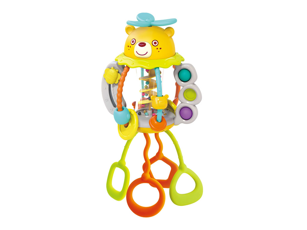 جغجغه چند کاره طرح خرس اسباب بازی هولا hola toys