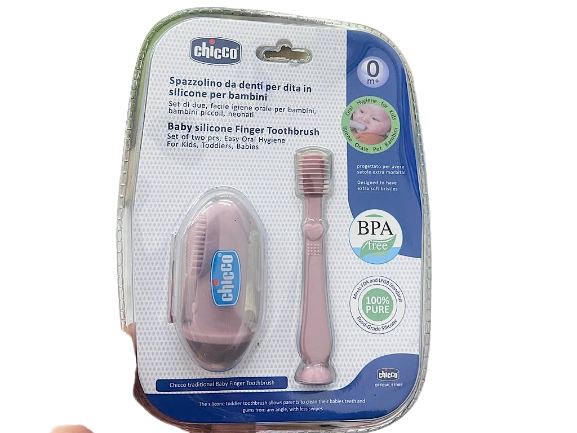 ست مسواک انگشتی قابدار با ماساژور لثه چیکو chicco