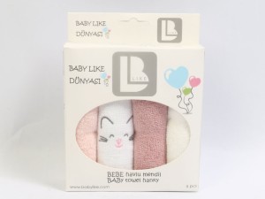 حوله دست و صورت 4 عددی بیبی لایک baby like
