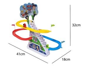 پله برقی موزیکال و چراغ دار مدل سگ نگهبان اسباب بازی