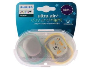 پستانک دو عددی بالای 18 ماه Ultra air شب تاب و ساده  فیلیپس اونت Philips Avent