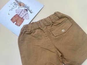 شلوارک کتان رنگ نسکافه ای طرح آیتک Aytak پاپو papo