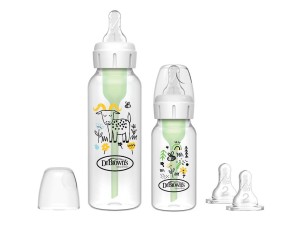 پک شیشه شیر 120 و 250 میل طلقی با دو سرشیشه اضافه level 2 دکتر براون Dr Brown’s