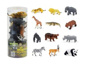 ست فیگور حیوانات وحشی 12 عددی مدل Wild Animal