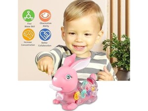 خرگوش موزیکال چراغ‌دار Gear Electric Rabbit
