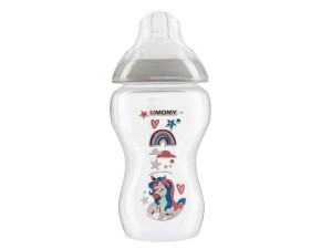 شیشه شیر یومامی طرح اسب تک شاخ و ستاره مدل گودسنس گنجایش 330 میلی لیتر بسته 2 عددی یومامی umomy