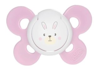 پستانک ارتودنسی سیلیکونی دو عددی دخترانه 6-2  ماه مدل physio forma comfort چیکو chicco