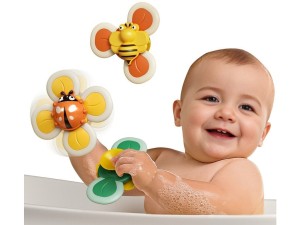 اسپینر چسبان پاپتی 3 عددی طرح حشرات اسباب بازی SPINNING TOP