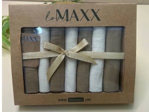 پک دستمال دهان 7 عددی نوزادی لاو مکث love maxx