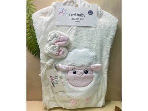 ست حوله 6  تکه طرح ببعی نوزادی lovi baby
