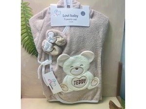 ست حوله 6  تکه طرح تدی نوزادی lovi baby