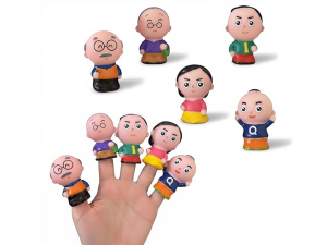 عروسک انگشتی خانواده (5 عددی) سیلیکونی 