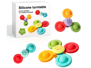 اسپینر چسبان پاپتی 3 عددی تمام سیلیکونی اسباب بازی SPINNING TOYS