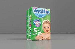 پوشک سایز 5 مولفیکس molfix بسته 10 عددی