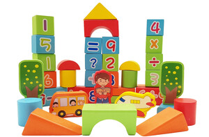 بلوک چوبی بریکس 53 تکه