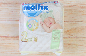 پوشک سایز 2 مولفیکس molfix بسته 16 عددی