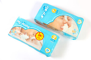 پوشک سایز 2 مای بیبی my baby بسته 44 عددی
