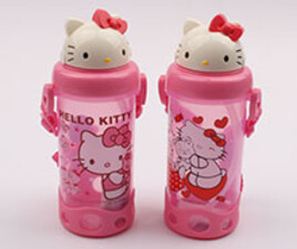 قمقمه نی دار و پایه دار کیتی Hello kitty