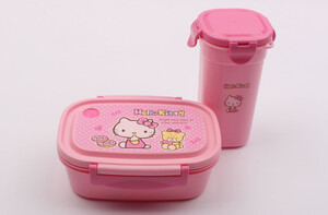 ست ظرف غذا و لیوان کیتی Hello kitty