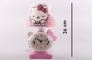 آباژور ساعت دار Hello kitty