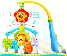 آویز تخت موزیکال animal baby toys