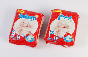 پوشک سایز 3 ببم bebem بسته 14 عددی