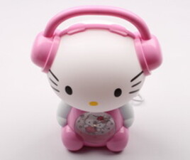 چراغ خواب ساعت دار Hello kitty