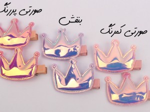 گل سر انبری هولوگرامی (2 عددی)
