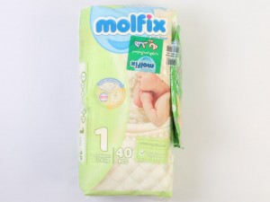 پوشک سایز 1 مولفیکس molfix بسته 40 عددی