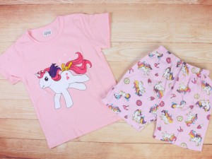تیشرت و شلوارک اسب تک شاخ liuxiangbaobei