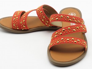صندل چرمی گلبهی (نیکتا)