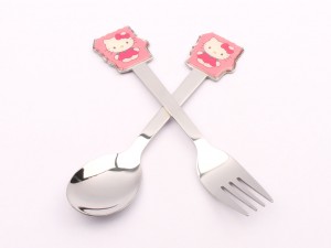 ست قاشق و چنگال کیتی Hello Kitty