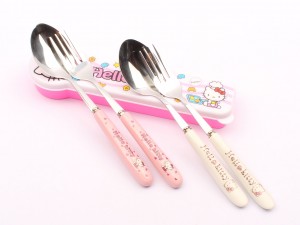 ست قاشق و چنگال Hello Kitty