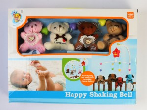 آویز تخت موزیکال happy shaking bell