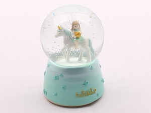 گوی شیشه ای موزیکال اسب تک شاخ Unicorn